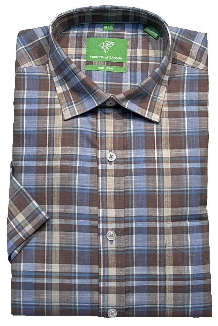 Forsyth of Canada Short Sleeve Tailored Fit Non-Iron Sport Shirt