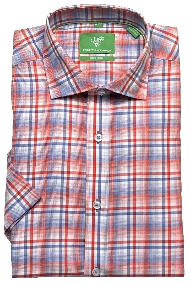 Forsyth of Canada Short Sleeve Tailored Fit Non-Iron Sport Shirt