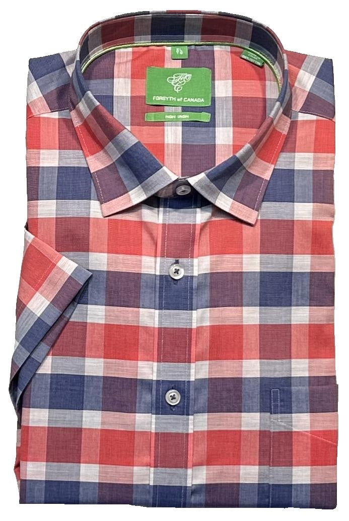 Forsyth of Canada Short Sleeve Tailored Fit Non-Iron Sport Shirt