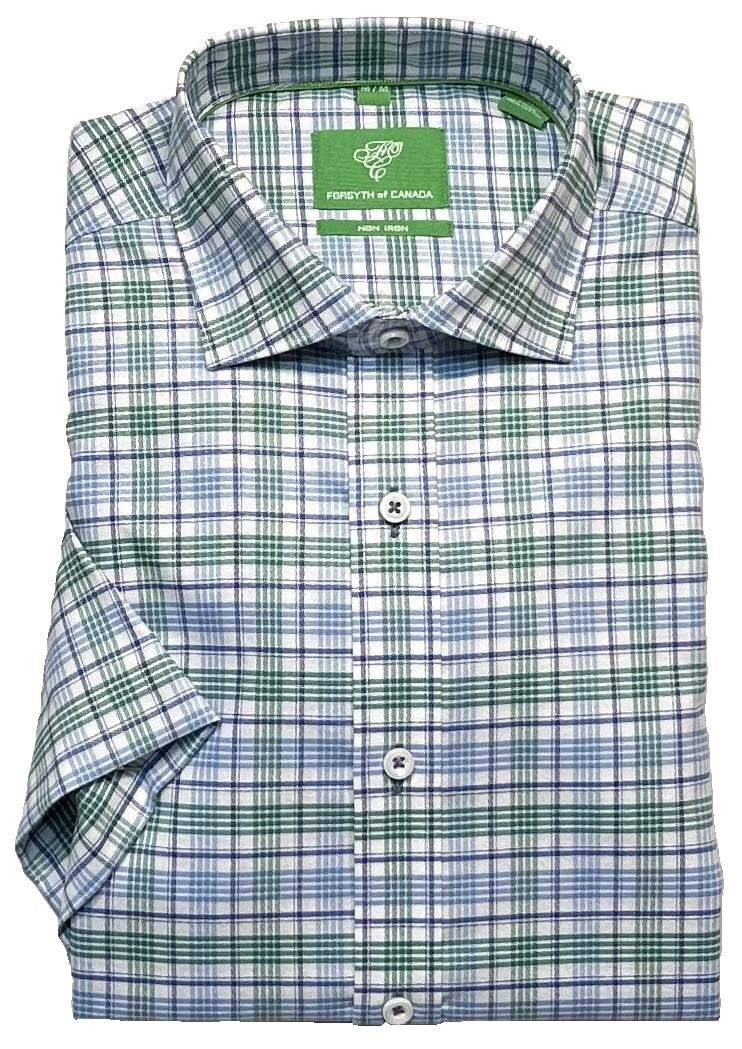 Forsyth of Canada Short Sleeve Tailored Fit Non-Iron Sport Shirt