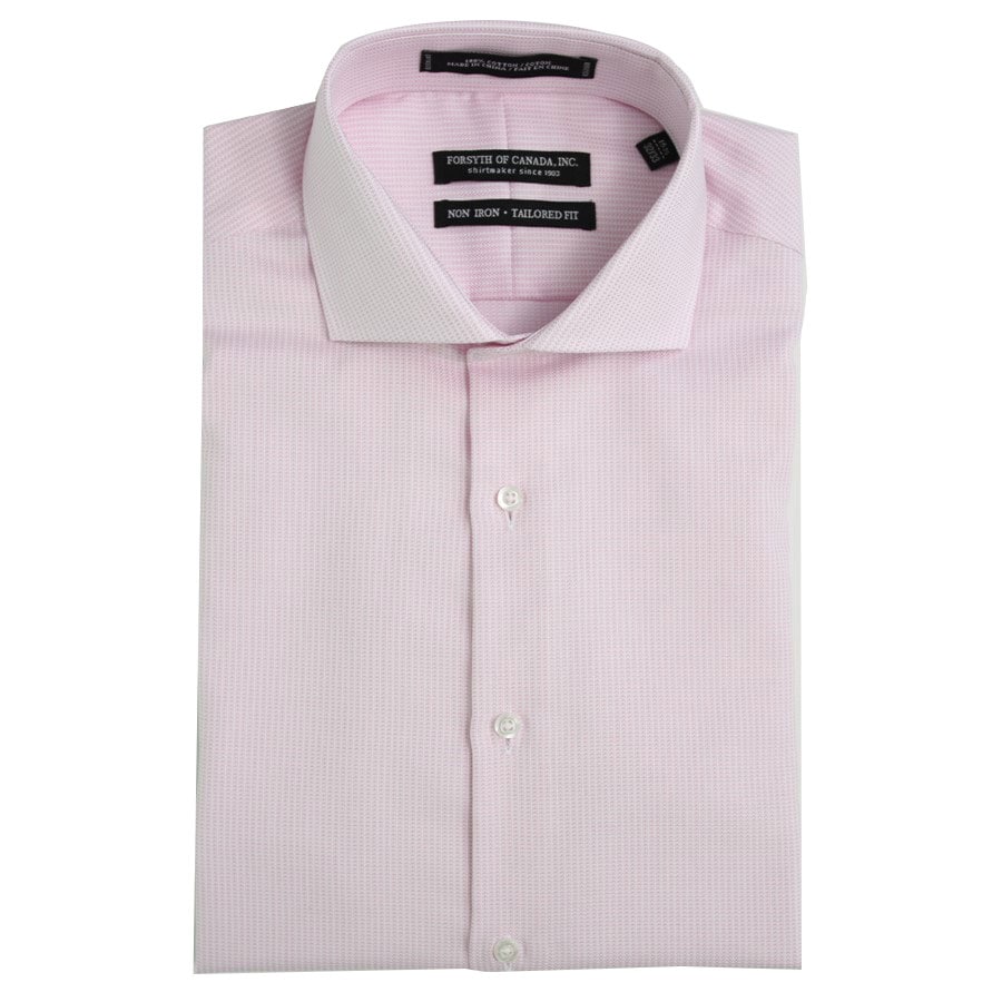 Forsyth of Canada Tailored Fit Spread Collar Non-Iron Dress Shirt