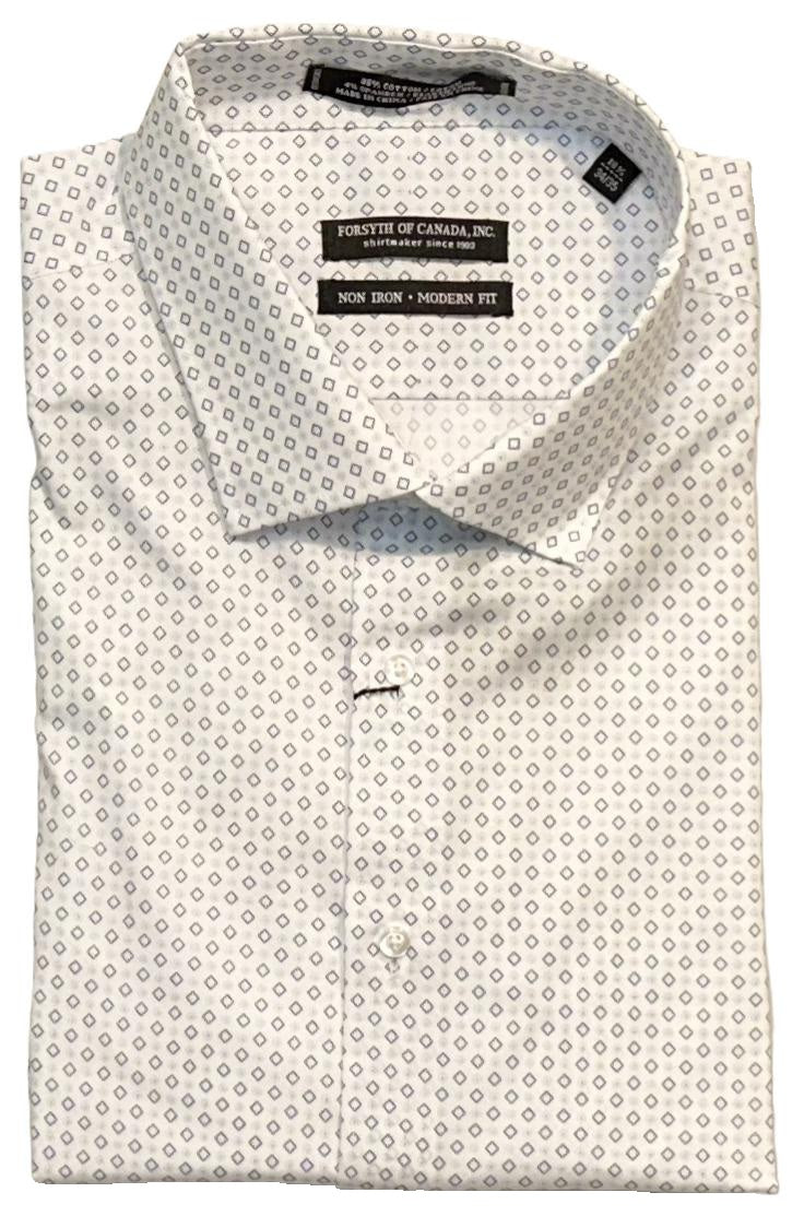 Forsyth of Canada Modern Fit Spread Collar Non-Iron Stretch Dress Shirt