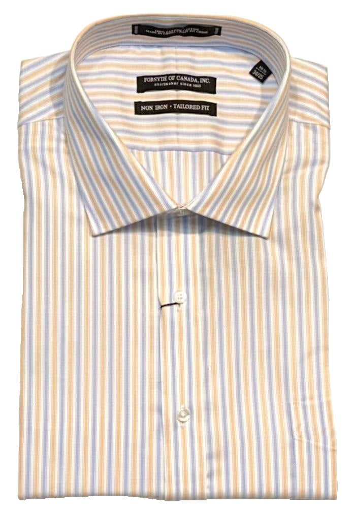 Forsyth of Canada Tailored Fit Spread Collar Non-Iron Dress Shirt Forsyth of Canada Tailored Fit Spread Collar Non-Iron Dress Shirt