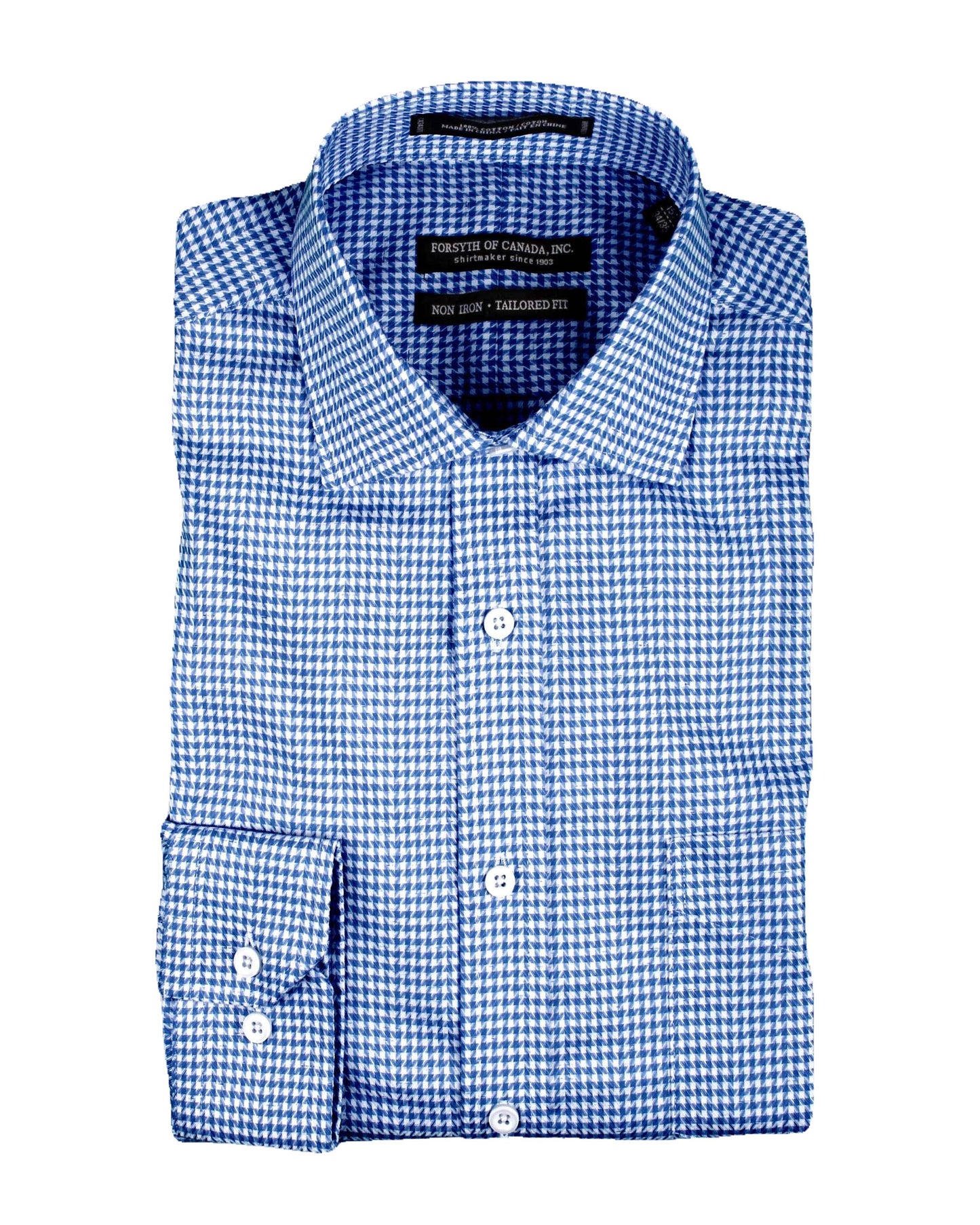 Forsyth of Canada Tailored Fit Spread Collar Non-Iron Dress Shirt