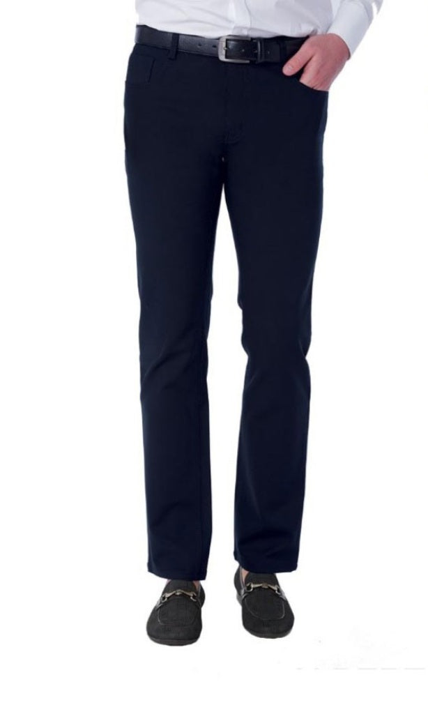 Enzo Modern Fit Luxury Cotton Stretch Dress Pants - Albert
