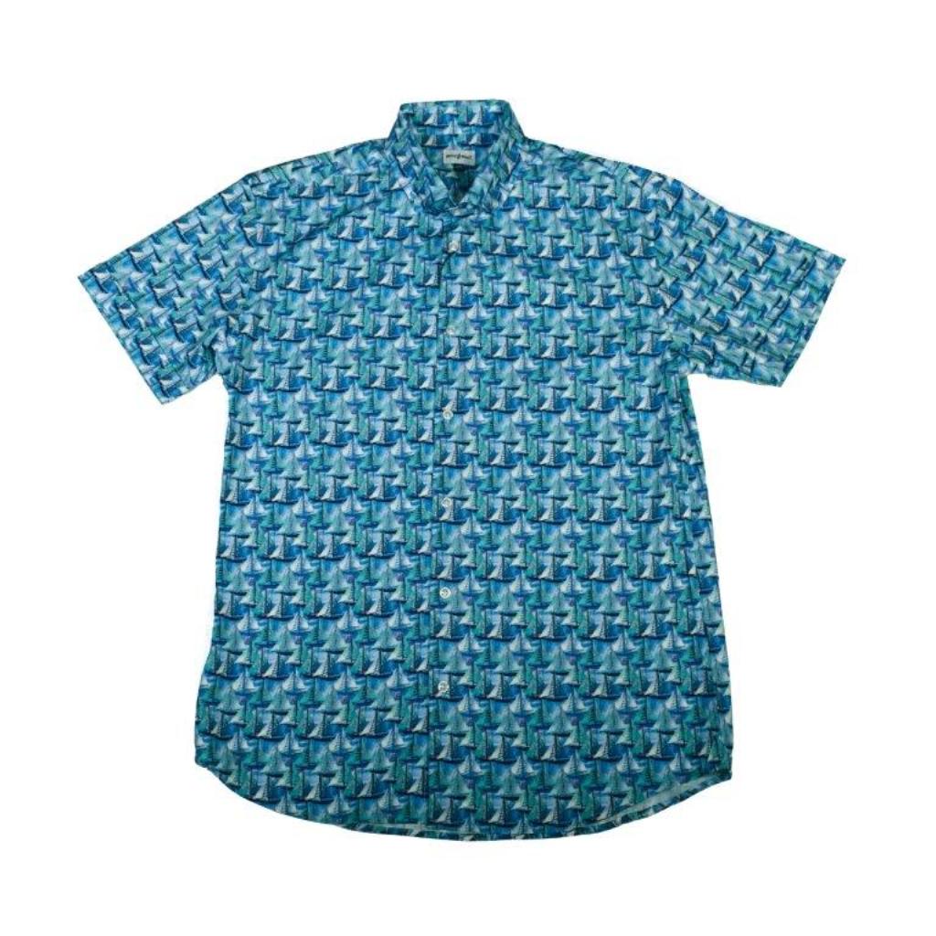 Buoy & Boat by Fusion 'Let's Go Sailing' Short Sleeve Sport Shirt