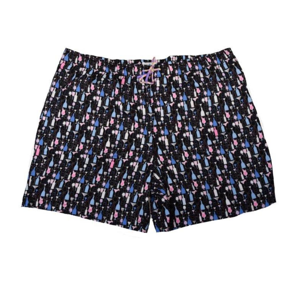 Buoy & Boat by Fusion 'Bottles and Glasses' Swim Trunk