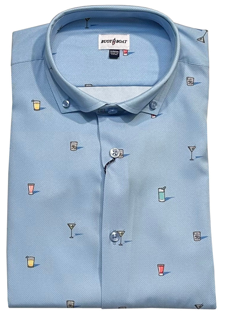 Buoy & Boat by Fusion 'Tipple Oxford' Short Sleeve Sport Shirt