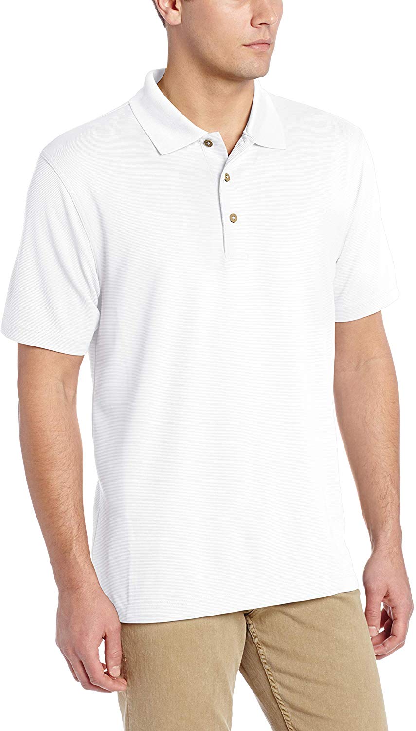 Cubavera Textured Performance Polo Shirt