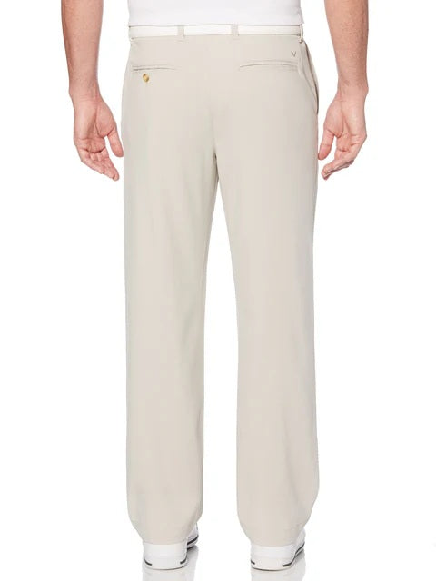 Callaway Golf Solid Color Flat Front Pant