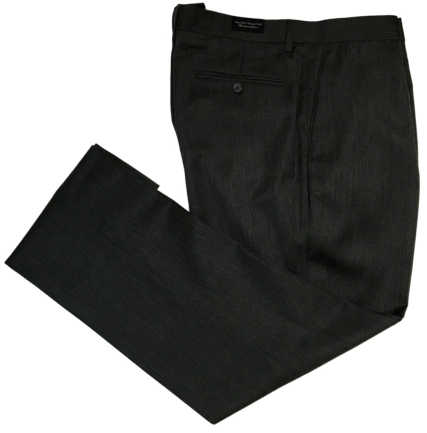 Greg Peters All Wool 'Top Dye' Heather Gabardine Flat Front Dress Pant