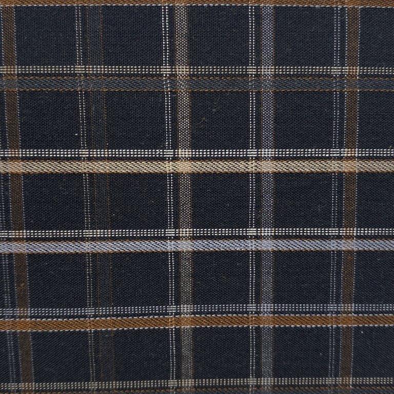 FX Fusion Long Sleeve Brown/Black Textured Check Tall Size Sport Shirt