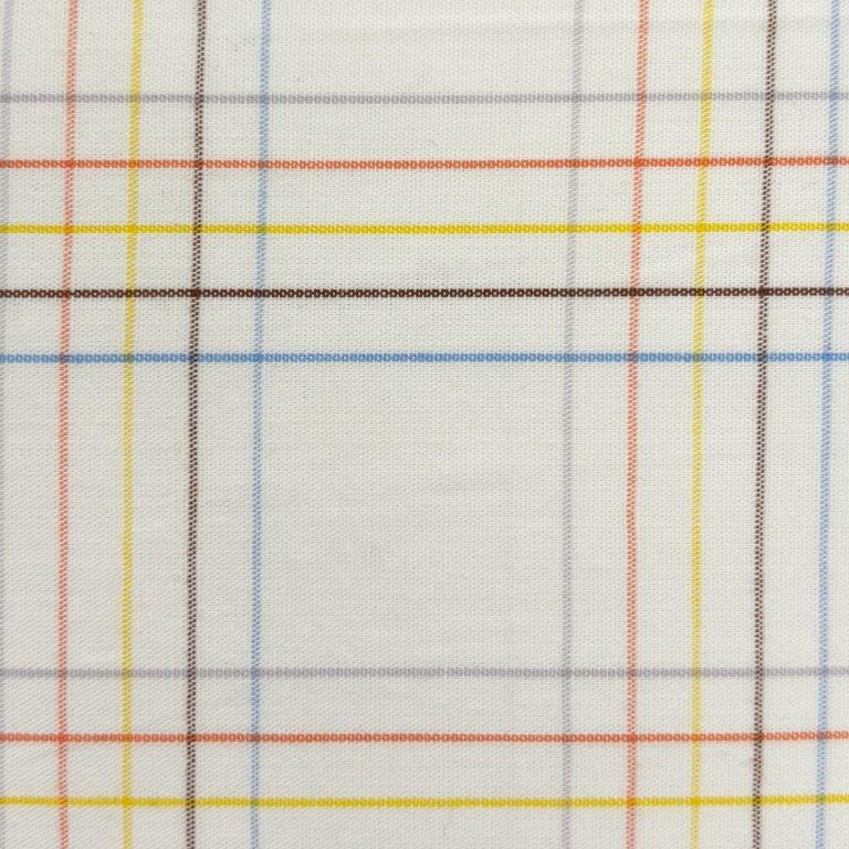 FX Fusion Short Sleeve White Multi Fine Line Check Sport Shirt