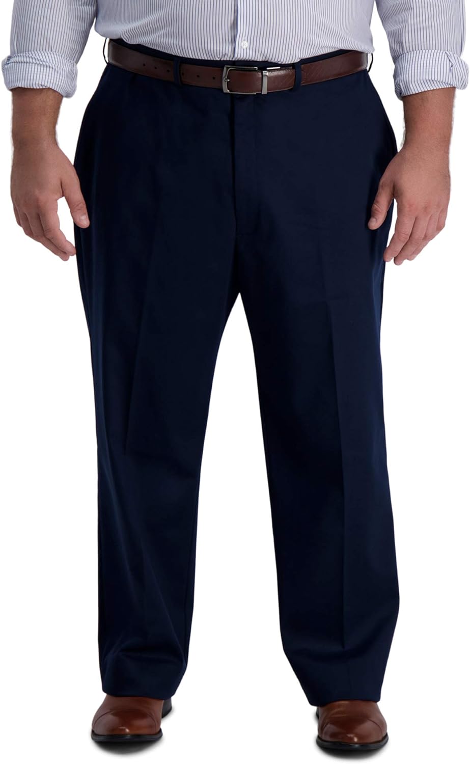 Haggar Iron Free Premium Khaki Classic Fit Flat Front Big Size Pant