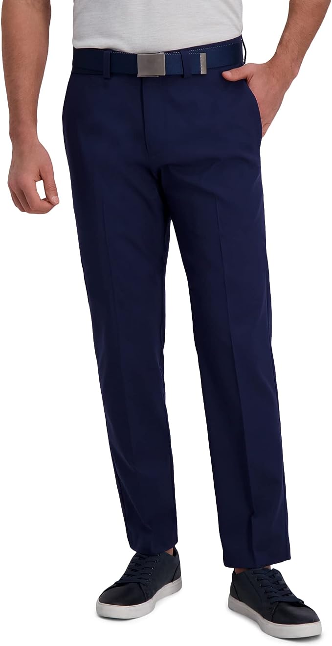 Haggar Cool Right Straight Fit Flat Front Big Size Pant