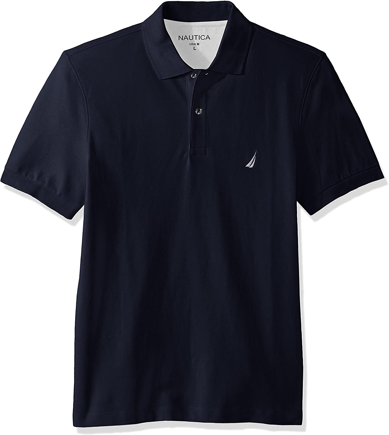 Nautica Short Sleeve Cotton Pique Deck Polo Shirt