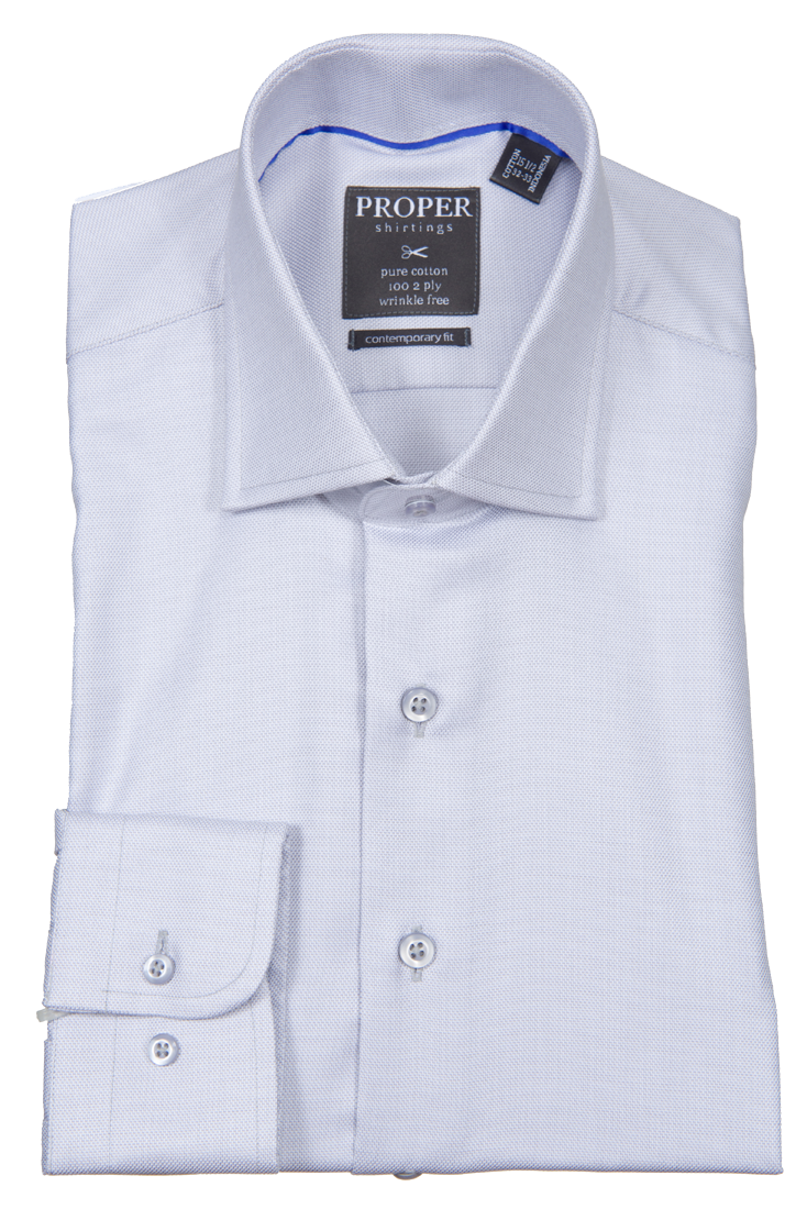 Proper Shirtings Contemporary Fit Long Sleeve Non-Iron Dress Shirt