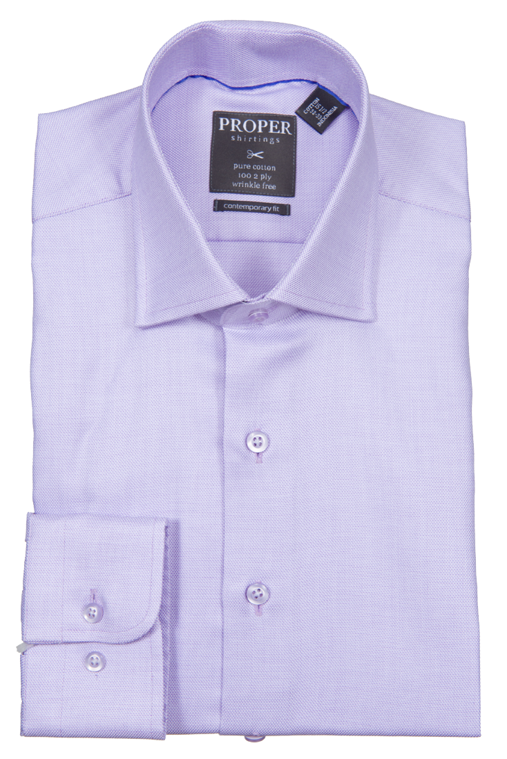 Proper Shirtings Contemporary Fit Long Sleeve Non-Iron Dress Shirt