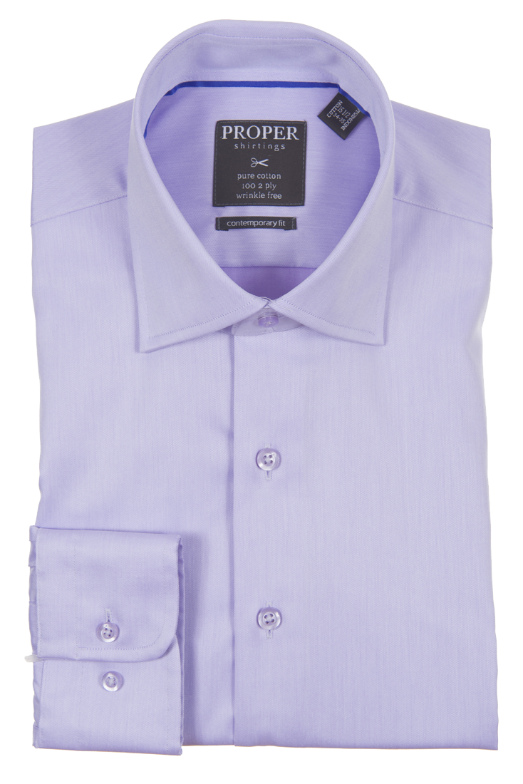 Proper Shirtings Contemporary Fit Long Sleeve Non-Iron Dress Shirt