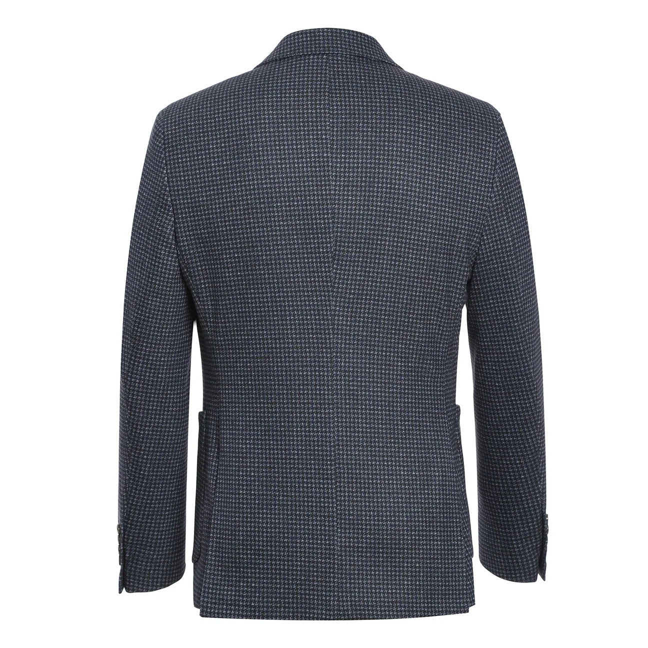 Pellagio Gray Check Half Canvas Slim Fit Sport Coat