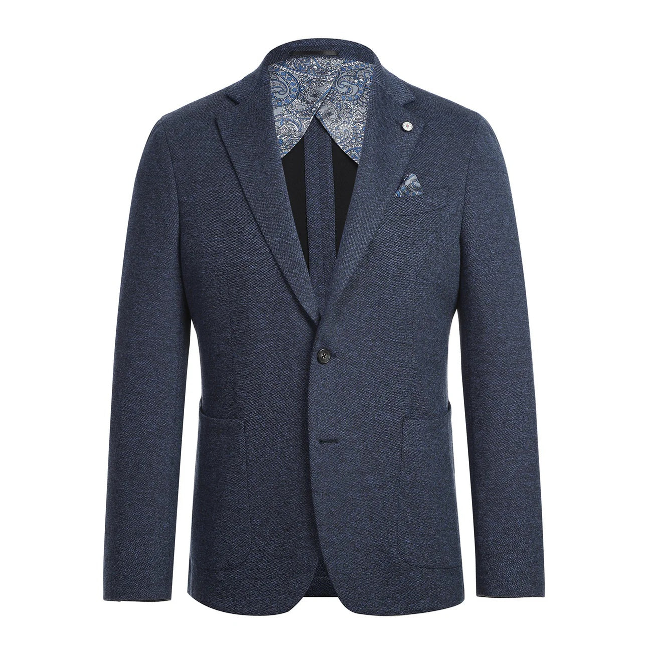 Pellagio Navy Half Canvas Slim Fit Sport Coat