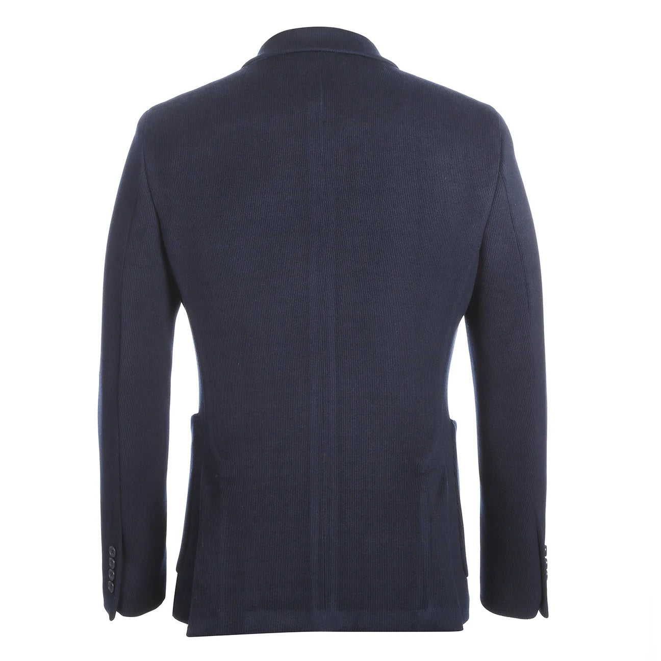 Pellagio Navy Corduroy Half Canvas Slim Fit Sport Coat