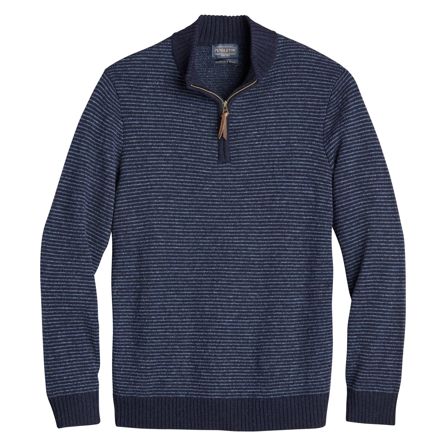 Pendleton 100% Wool Shetland 1/4 Zip Sweater
