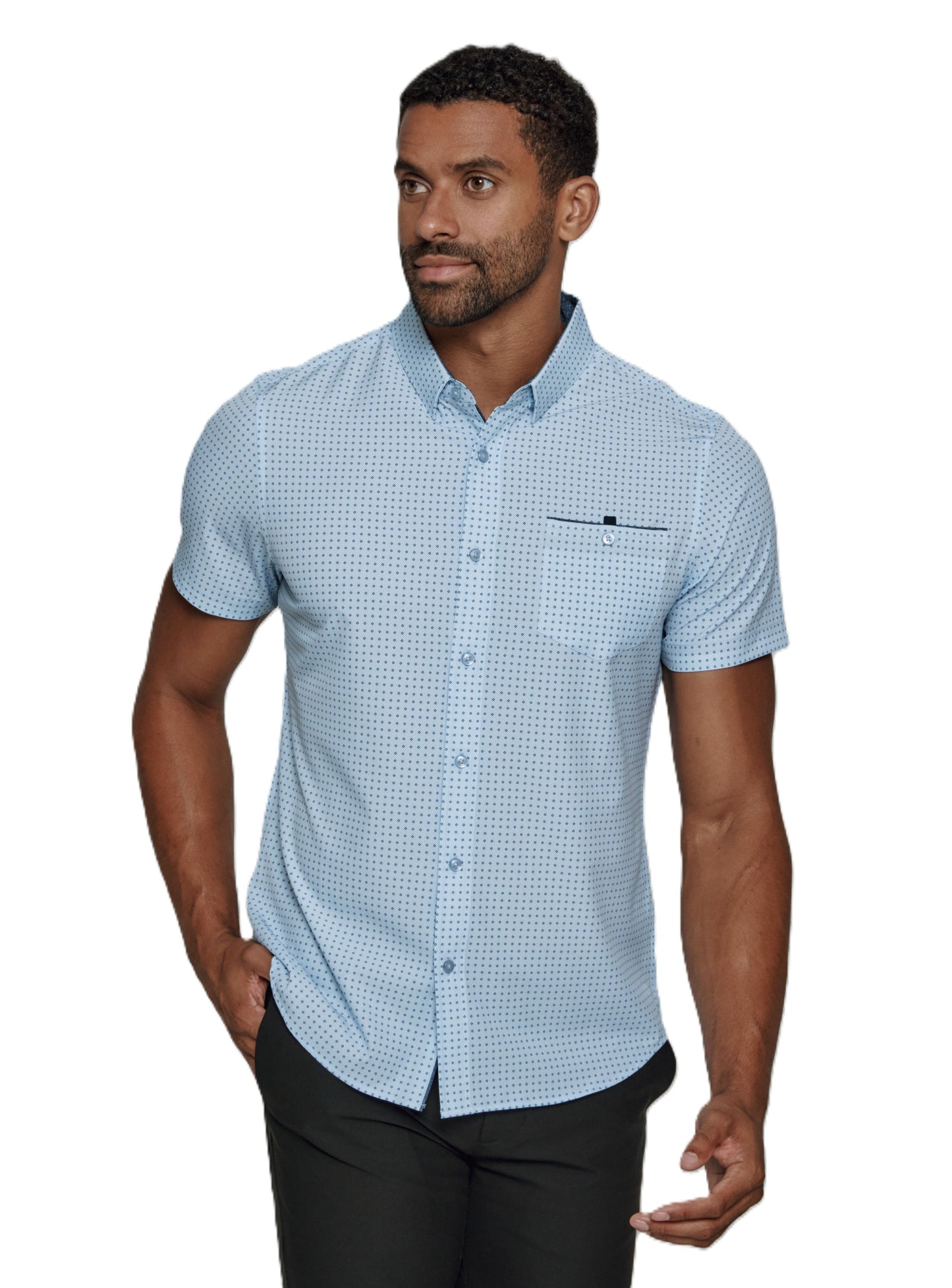 7 Diamonds Monroe 4-Way Stretch Short Sleeve Shirt