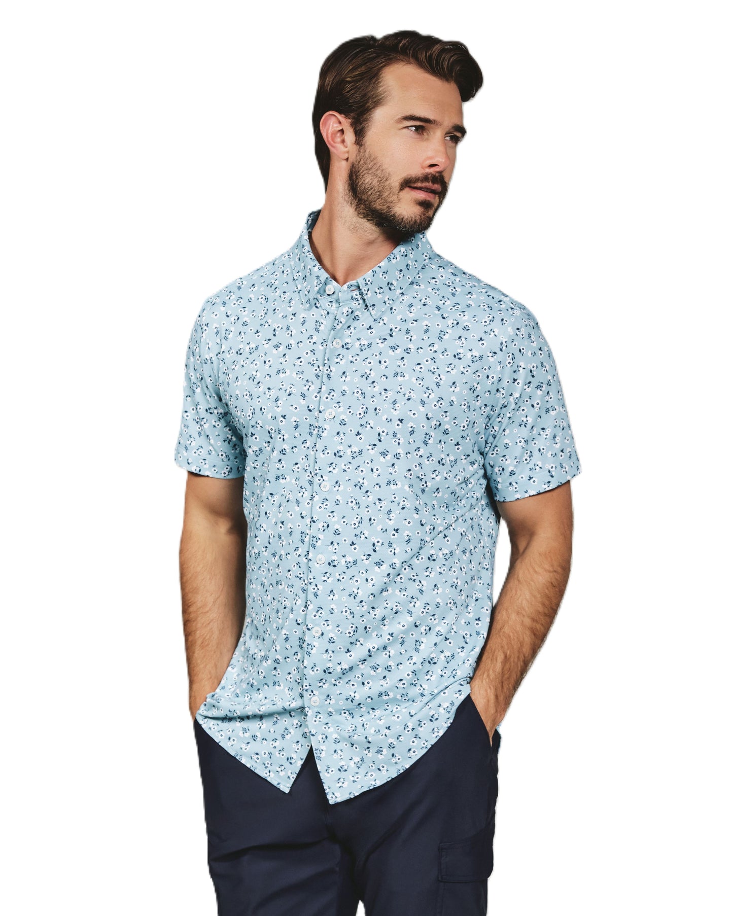 7 Diamonds Raffa 4-Way Stretch Short Sleeve Shirt