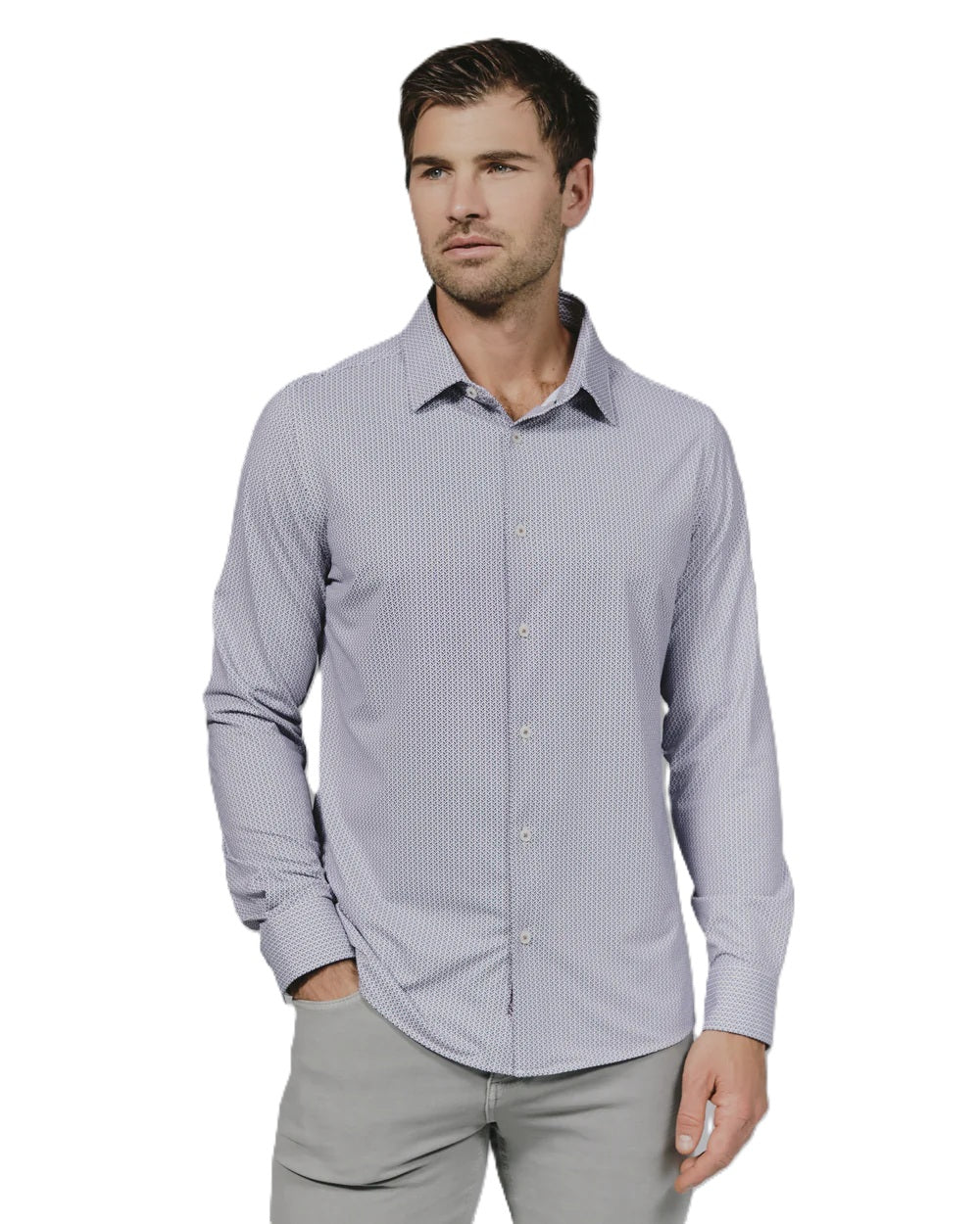 7 Diamonds Dante 4-Way Stretch Long Sleeve Shirt