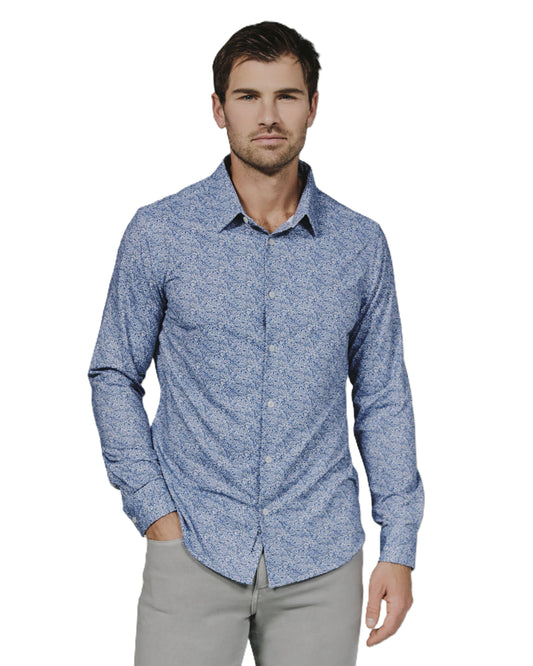 7 Diamonds Prague 4-Way Stretch Long Sleeve Shirt