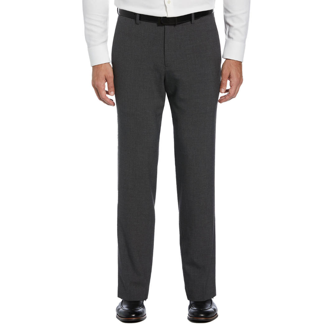 Savane Slim Fit 4-Way Stretch Flat Front Dress Pant