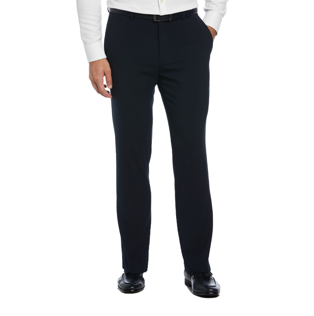 Savane Slim Fit 4-Way Stretch Flat Front Dress Pant