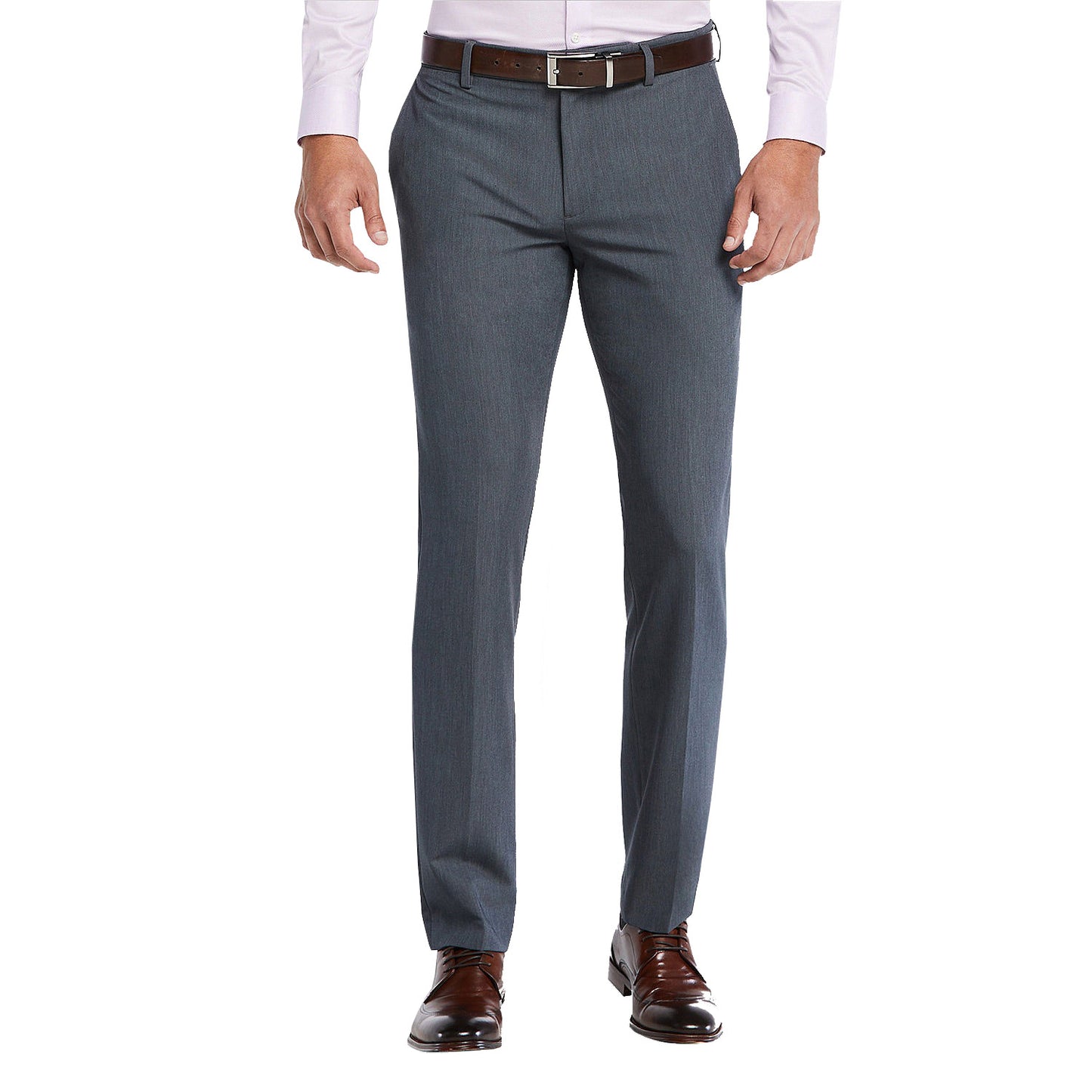 Savane Slim Fit 4-Way Stretch Flat Front Dress Pant