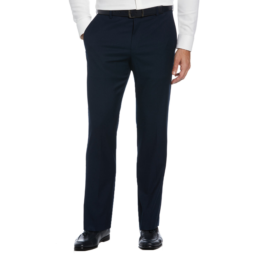 Savane Straight Fit Performance Flat Front Dress Pant