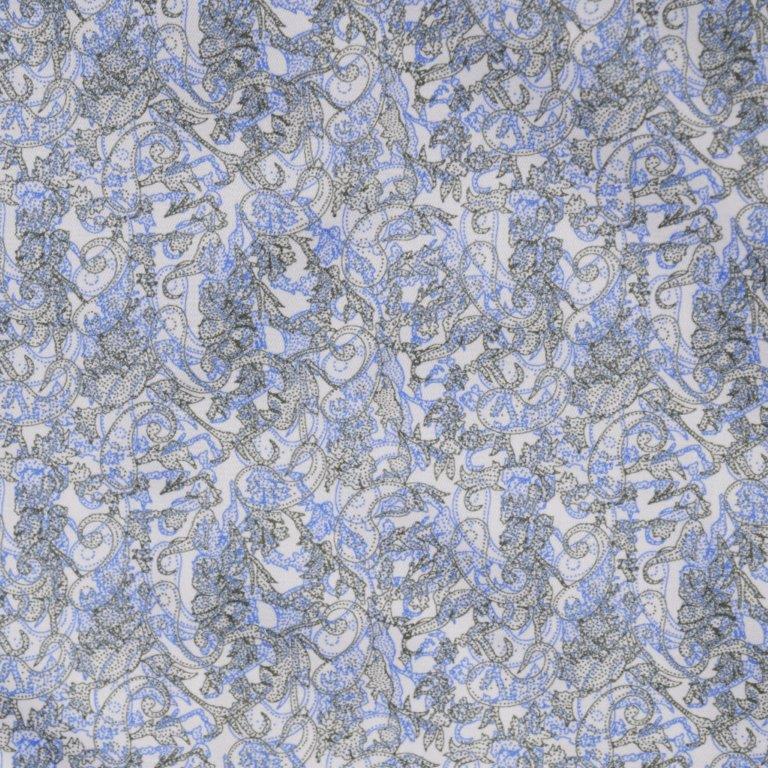 Trend by Fusion Long Sleeve 'Paisley' Print Poplin Sateen Sport Shirt