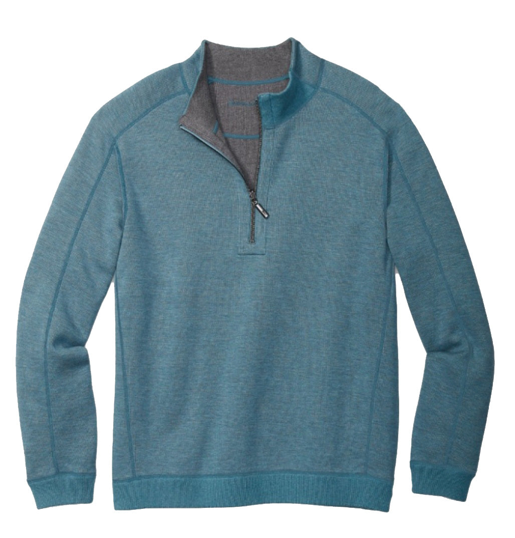 Tommy Bahama New Flipsider Half Zip Reversible Sweater