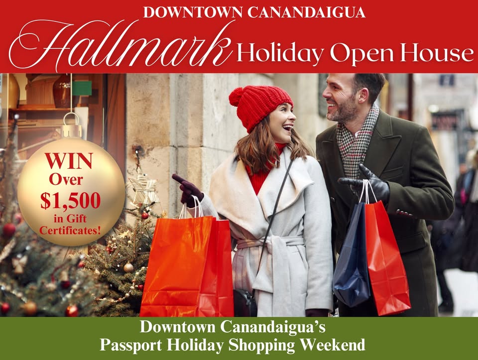 Today marks the start of the Hallmark Holiday Open House in Downtown Canandaigua