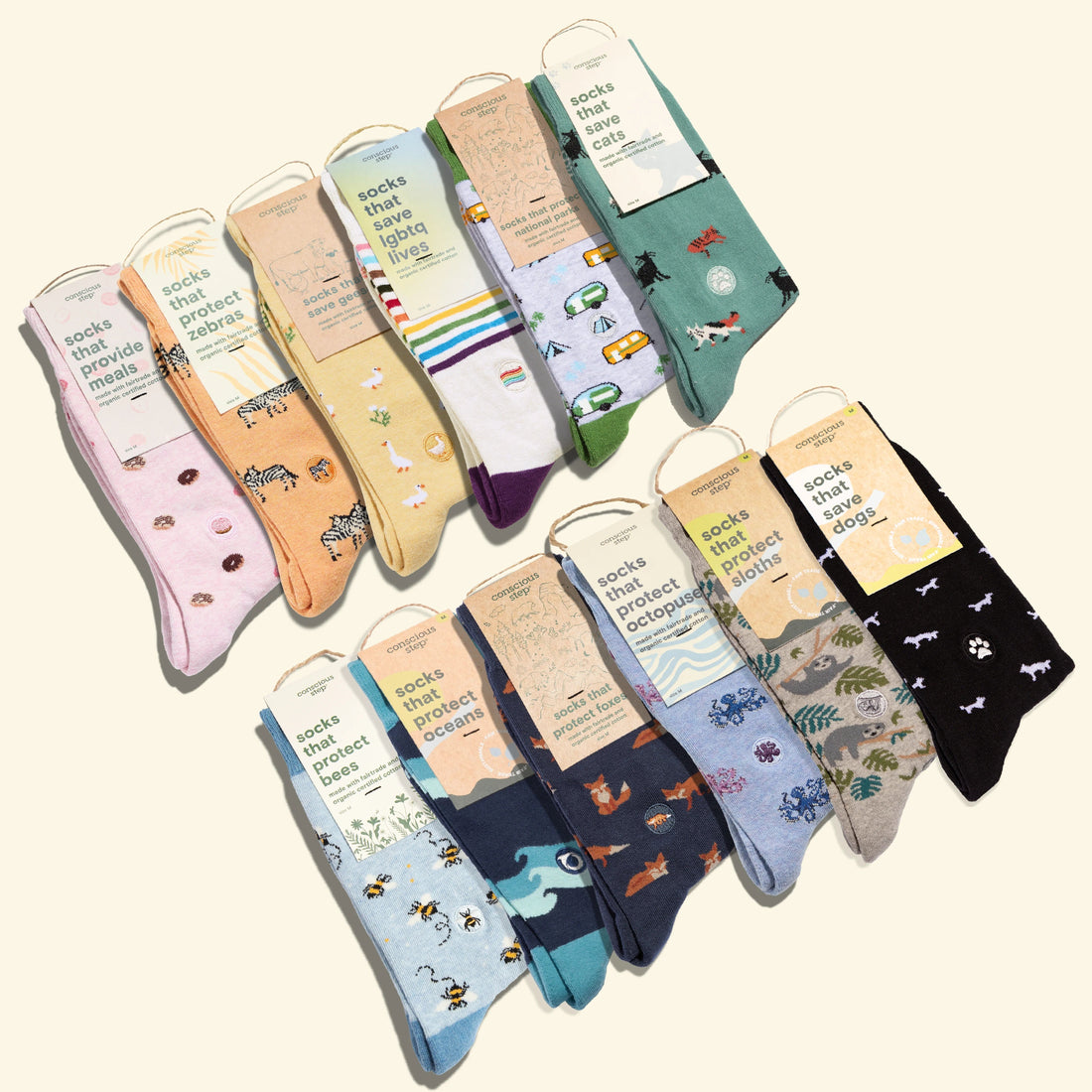 Just in: Conscious Step socks