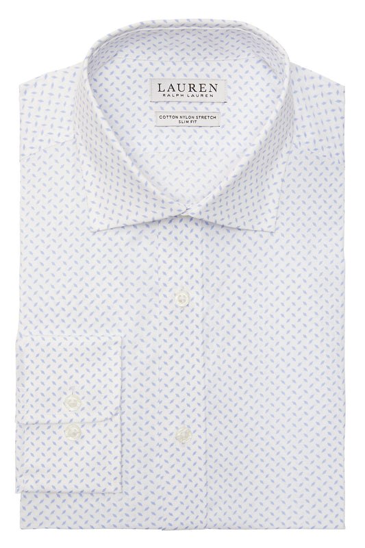Ralph Lauren Slim Fit UltraFlex Diamond Print Stretch Dress Shirt
