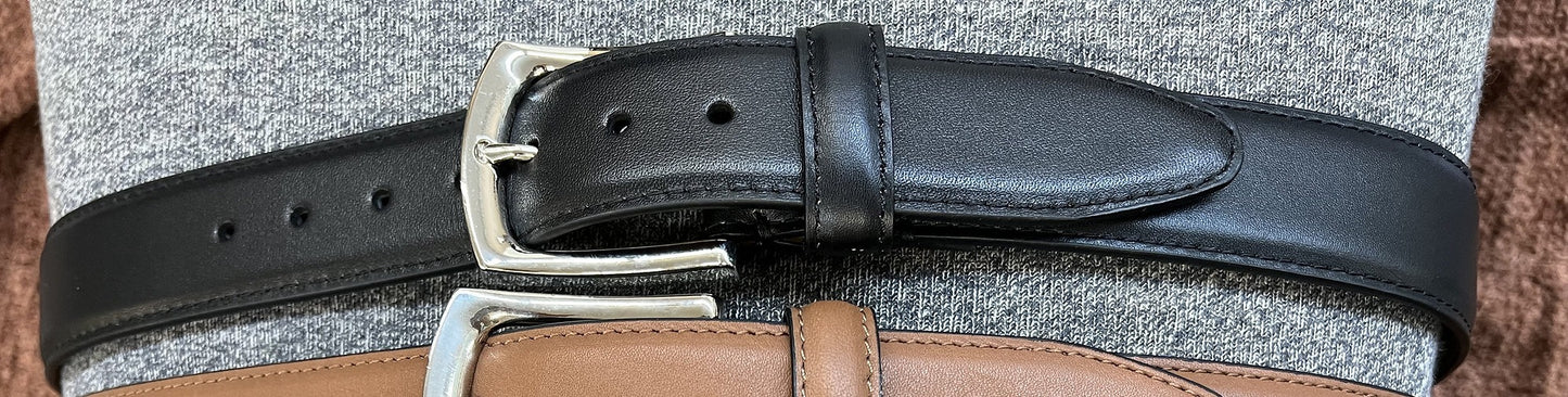 Davis Brothers Coach Leather Dress Belt
