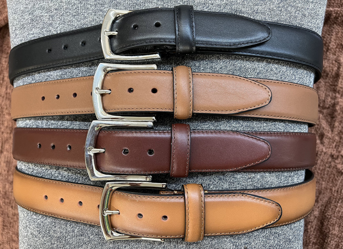 Davis Brothers Coach Leather Dress Belt
