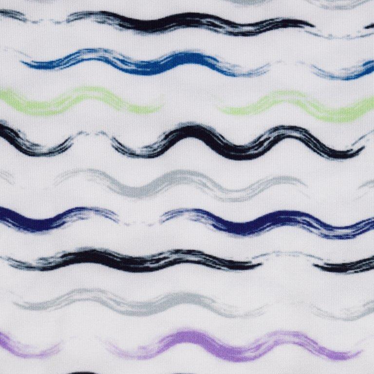 FX Fusion 'Squiggle Stripe' Printed Short Sleeve Golf Polo Shirt