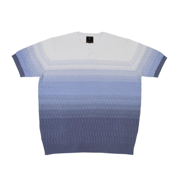 FX Fusion Short Sleeve All Over Ombre Crew Neck Sweater