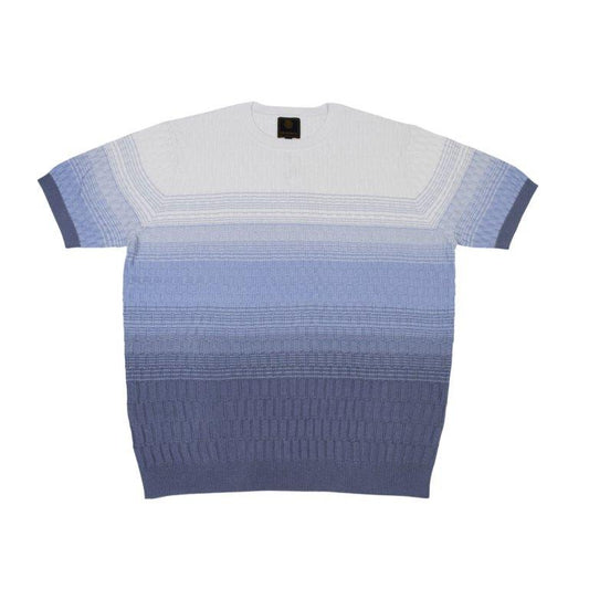 FX Fusion Short Sleeve All Over Ombre Crew Neck Sweater