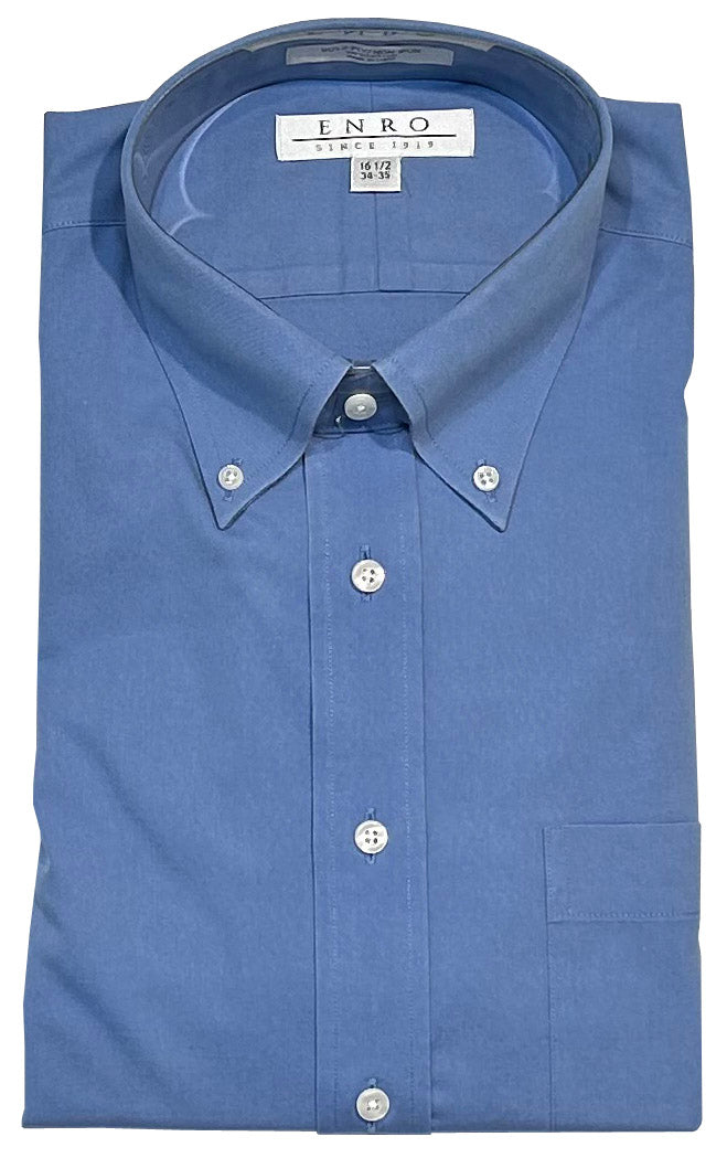 Enro Button Down Collar Non-Iron Long Sleeve Dress Shirt