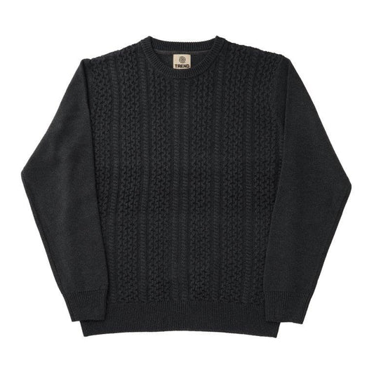 Trend by Fusion Cable Knit Crew Neck Sweater