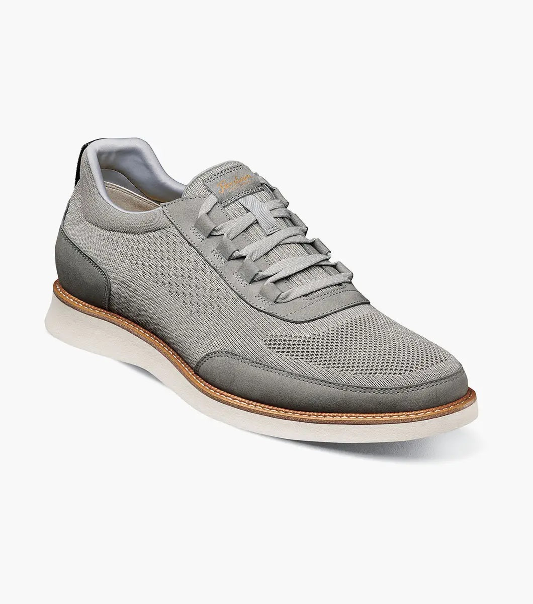 Florsheim Launch Knit Elastic Lace Moc Toe Slip On - Gray