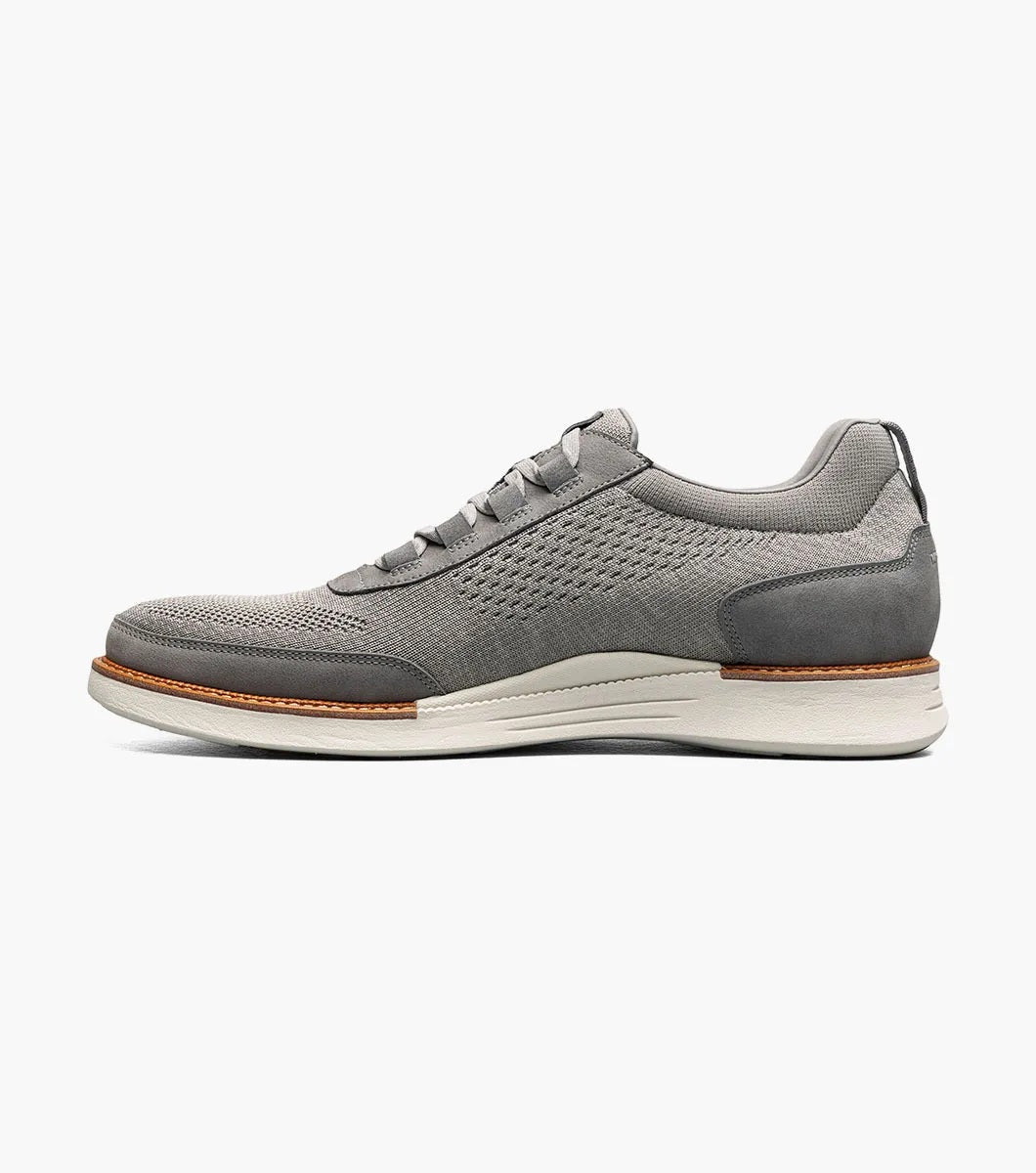 Florsheim Launch Knit Elastic Lace Moc Toe Slip On - Gray