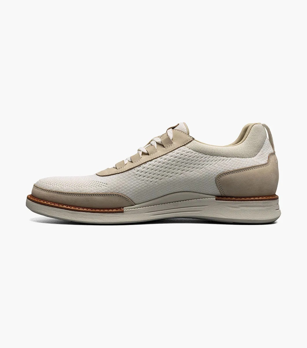 Florsheim Launch Knit Elastic Lace Moc Toe Slip On - Ice